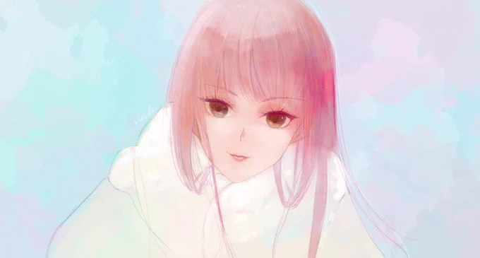 お人形みたいなメイヴちゃん描いた