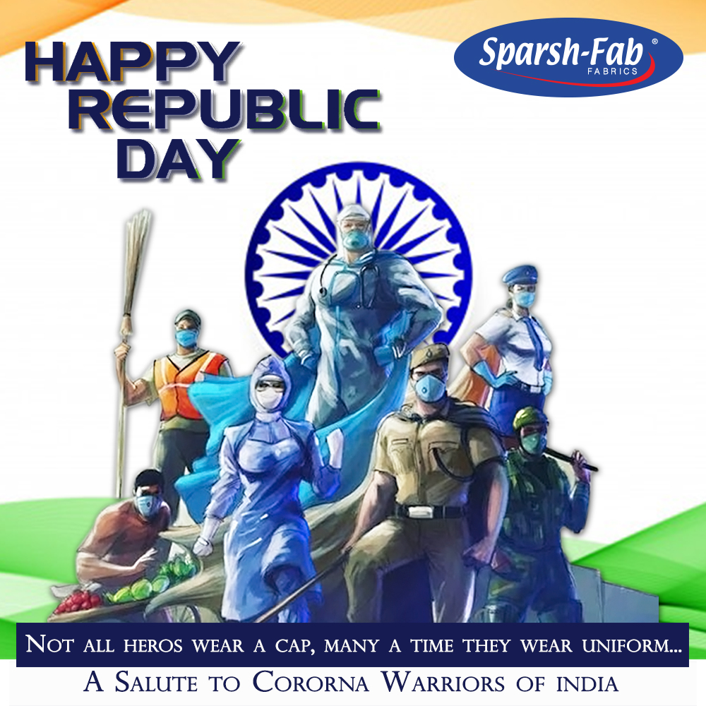 sparsh_fab's tweet photo. The tricolor gives the messages of Peace Humanity &amp; Prosperity Very Warm Wishes on this Republic Day India.

#happyrepublicday #tricolor #salute #worriors #coronawarriors #sparshfab #fabric #premium #uniforms #fashiontrends #treding #fabrics #mensfashion #menswear #mensstyle https://t.co/HsHDdtGwpR