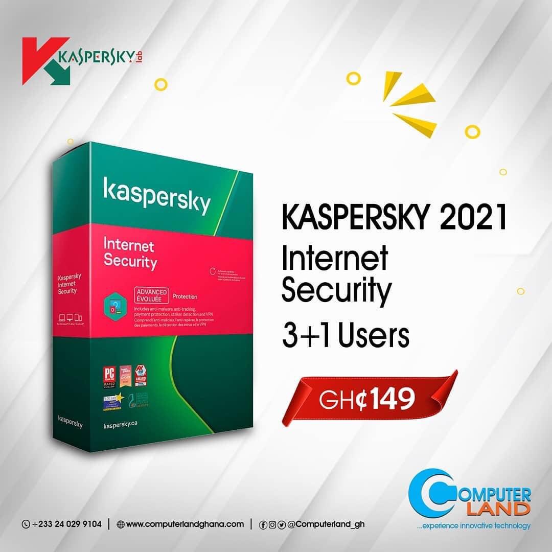 computerlandgh's tweet image. It's time to upgrade your Internet Security with Kaspersky 2021 Internet Security for 3 + 1 Users. 

Don't wait until you face the heat of unprotected security.

Get your upgrade now!

#Computerland #experienceinnovativetechnology 
#Kaspersky #internet #internetsecurity