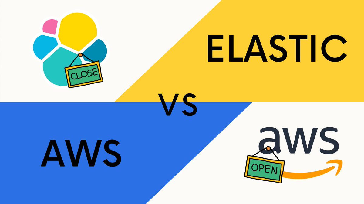 Two wrongs don't make a right.My thought on  @elastic and  @awscloud.A thread: 