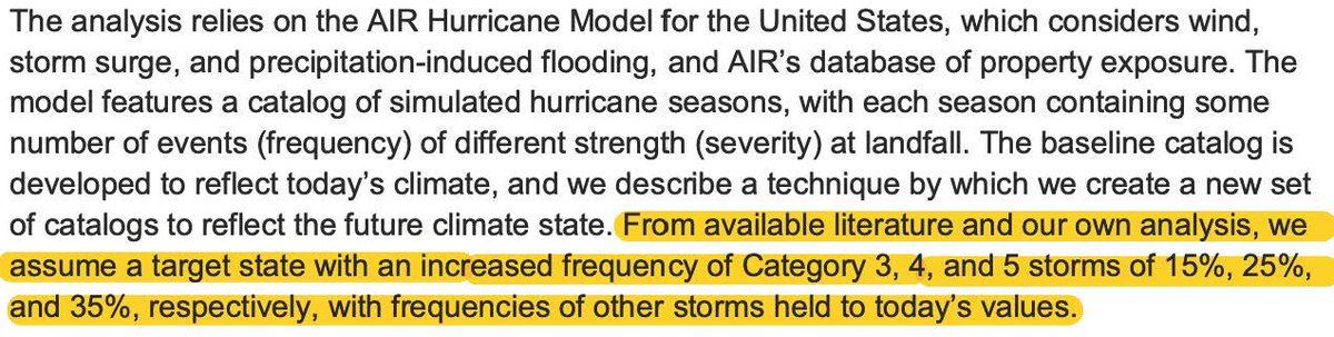 Next up...AIR takes the view that hurricanes will increase in frequency and severity. 4/17