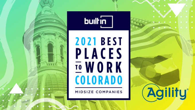 We’re excited to announce that Agility Recovery has been named one of the <a href="/BuiltIn/">Built In</a> 2021 Best Midsize Places to Work in Colorado! Learn more about our commitment to cultural excellence here: builtincolorado.com/company/agilit… 
#2021BuiltInBest