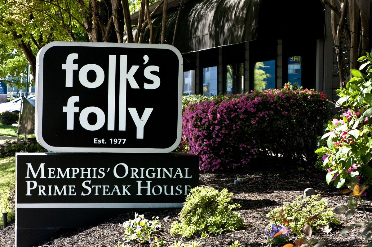 Folk's Folly is a Prime steak house. Expensive? Yes. Worth it? Yes. The aged steaks are so good that they offer Humphrey's meat market where you can purchase them OR use theirrefrigerated shipping services to overnight your order.