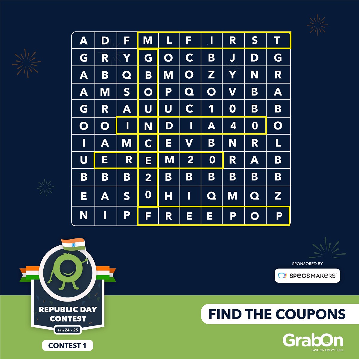 kartiksaysnow's tweet photo. @GrabOnIn @specsmakersopt ANS)
Med life - MLFIRST
Dominos - INDIA40
Mamaearth - EREM20
Bounce - GBOUNCE20
KFC - FREEPOP
#contest #contestgiveaway #contestalert #contests #giveawayalert #contestlovers #contestfreak
Join
@agsaha @DantusHelen @Subrata37606833 @Artiartioffical @godsowntalk https://t.co/tHGsanlcfj
