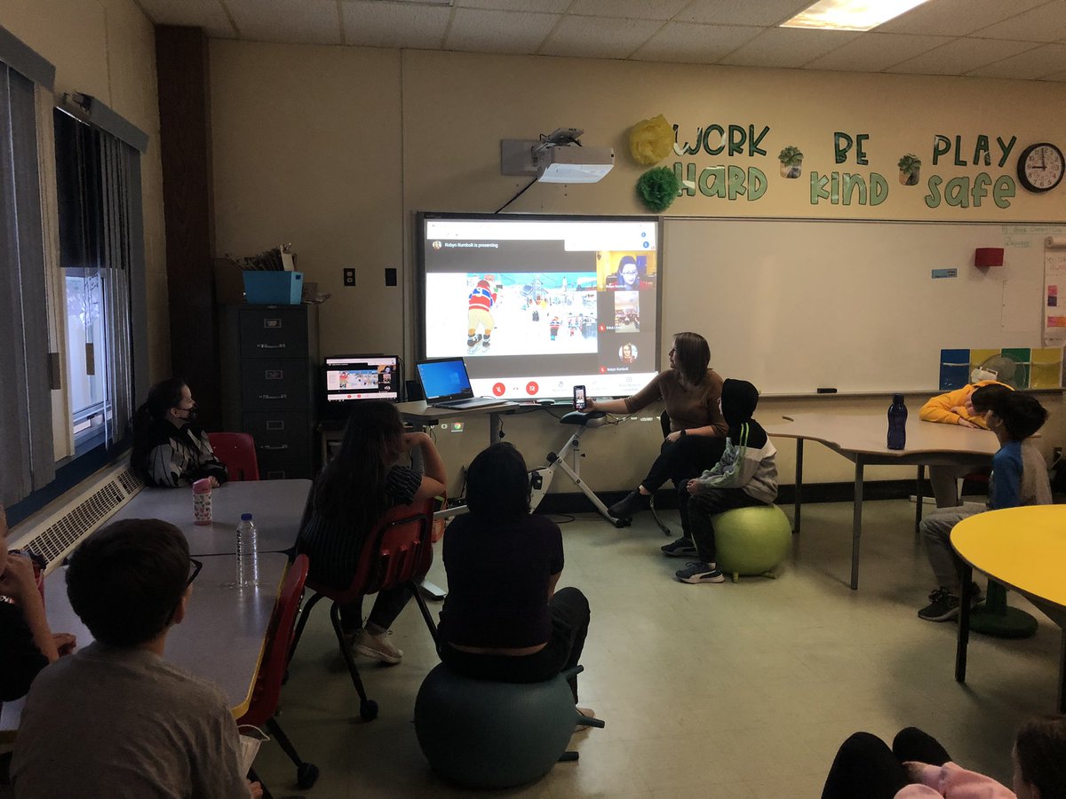 QPMSchool's tweet photo. How LUCKY are we?! Huge thanks to @Music_QPMS for virtually reading to some of our students this morning for literacy week!! They were so excited to chat with Mrs. Rumbolt while she’s off on Maternity leave☺️ @NLESDCA https://t.co/jDwju36Gh4
