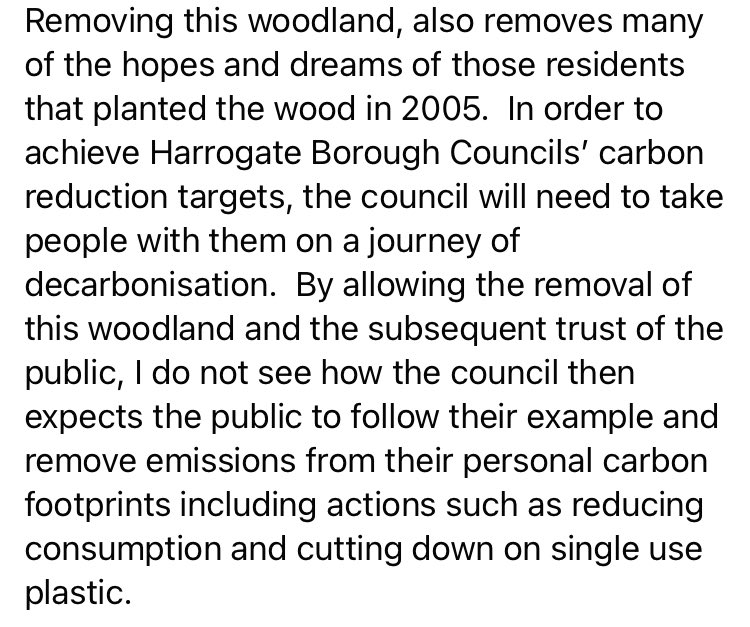 If <a href="/Harrogatebc/">Harrogate Borough Council</a> approve this plan against significant public opposition, there is a real risk that they will undermine their own carbon reduction targets. #harrogate