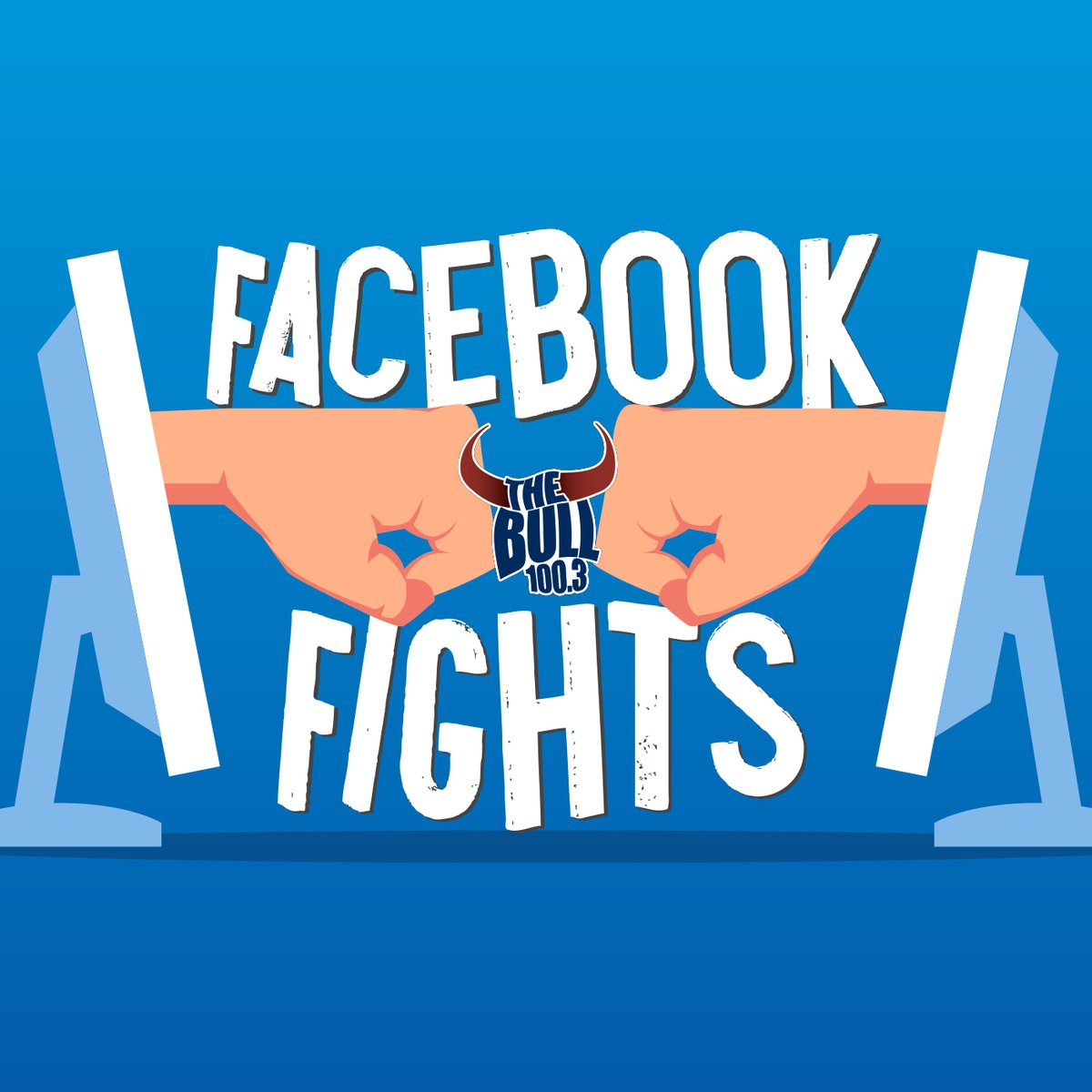 TheBullHouston's tweet photo. Rick in Humble sent in today's #FacebookFight.  

Get ready for @glindsey1003 @realradiomo @CowboyDave1003 and Front Desk @LeroyCook_  - We'll stretch our acting skills in 4 mins on 100.3 or on @Radiodotcom https://t.co/qaABznumgA