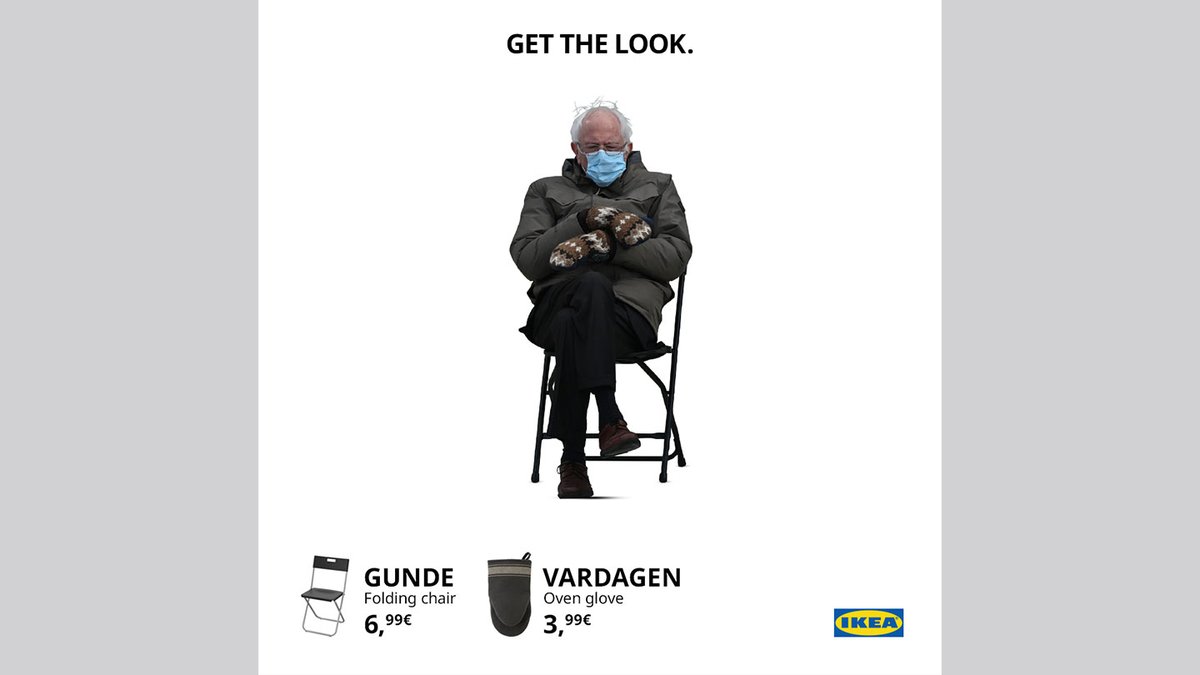 OgilvyGreece's tweet photo. Our IKEA "Get the look" post, goes viral around the world! https://t.co/RcMV5MJG6U  #BernieSanders #OgilvyGreece #clientwork https://t.co/vN0ngZcfXp