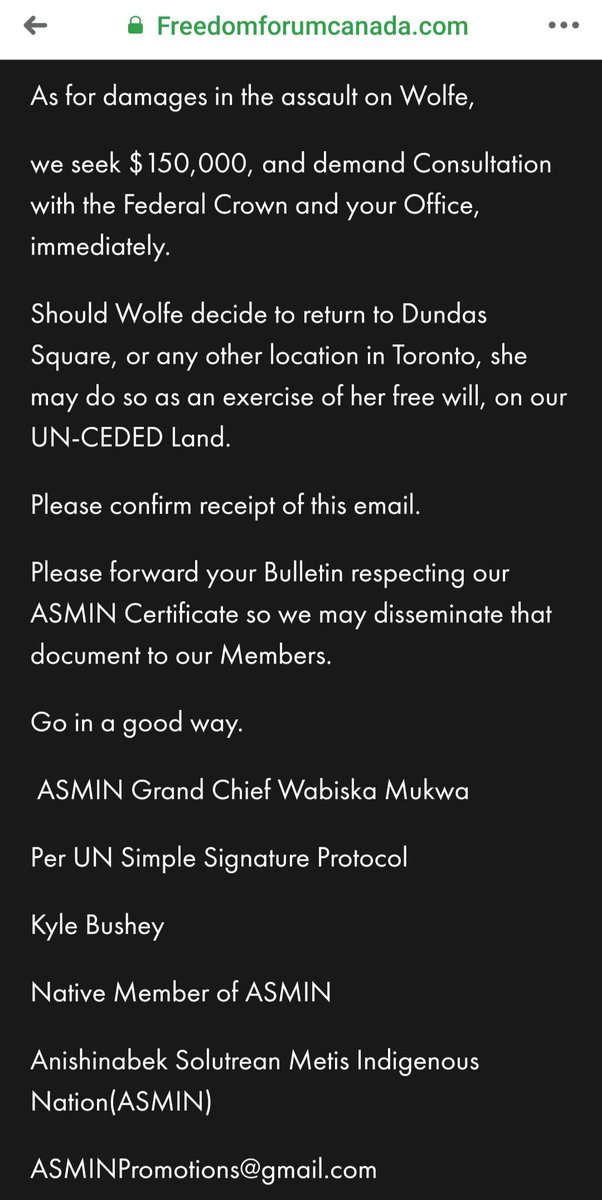 18/It appears Farkas found a grift partner.They're "seeking" $150,000."ASMINPromotions@gmail.com"Sounds legit.
