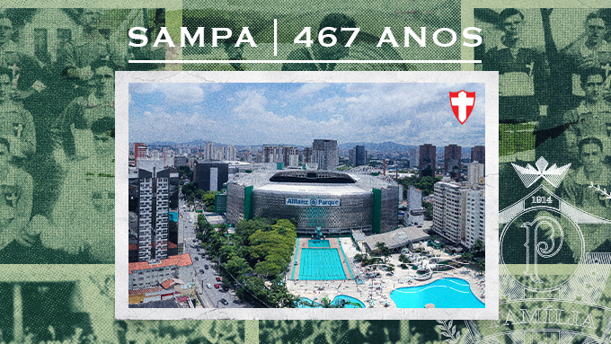 Palmeiras's tweet photo. Sempre em movimento, a cidade mais populosa do país, casa do #MaiorCampeãoDoBrasil, completa mais um ano hoje! Feliz aniversário, SP! 🥳💚
#FamíliaPalmeiras
#SP467 https://t.co/q9dR3qILMf