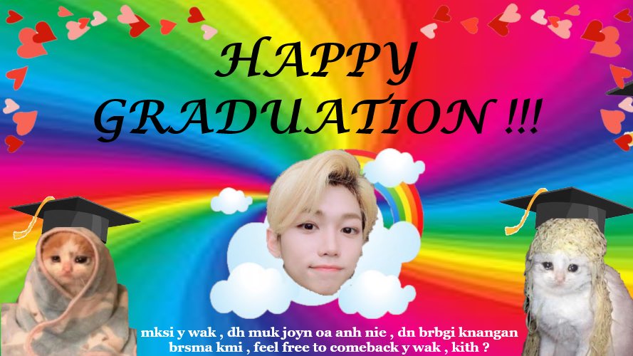 oafrik_ofc's tweet photo. Happy graduation @kofelik keluarga kami tercinta. Makasih banyak udah ngerjain tugas dan menyelesaikan remed yang dikasih. Akhirnya bisa lulus dan bisa melanjutkan kehidupanmue yang cerah dan indah. Kalau kangen sekolah dan pengen ngerjain tugas tugas, balik lagi bole. Loph yu https://t.co/i6I7y2vPYC