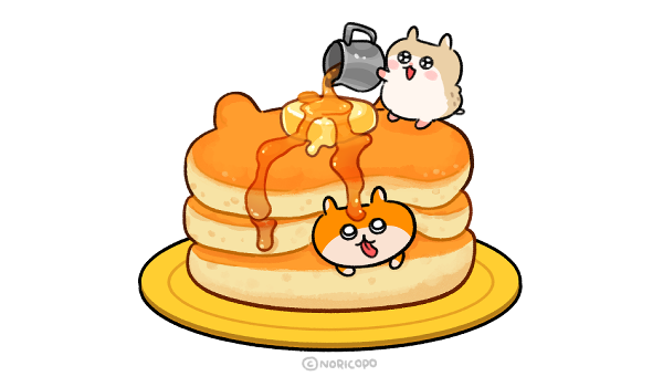 「#ホットケーキの日? 」|クソハムちゃん【公式】のイラスト