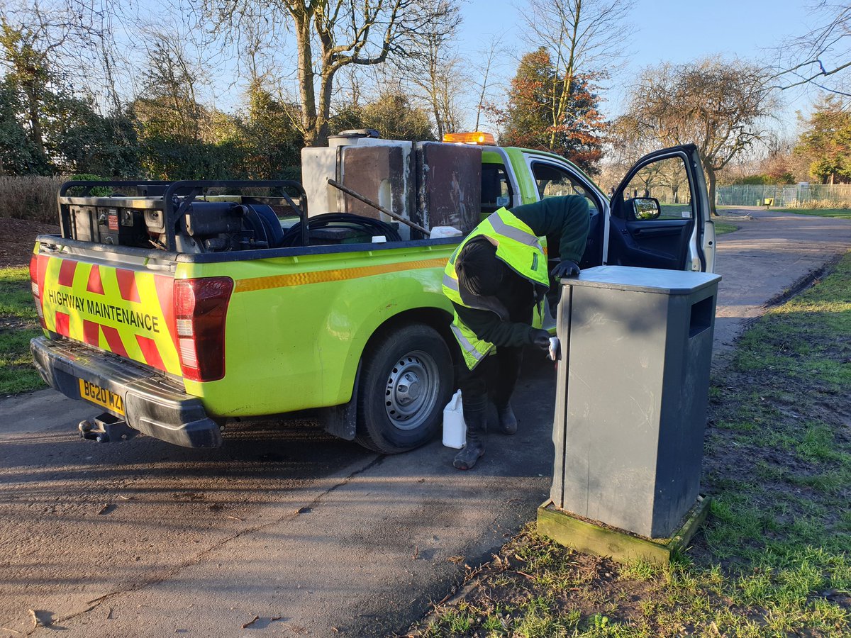 Many thanks <a href="/GlendaleLew/">Glendale Lewisham</a> for removing the graffiti from our litter bins and chipping the Christmas tree piles <a href="/mountsfieldpark/">Mountsfield Park</a>