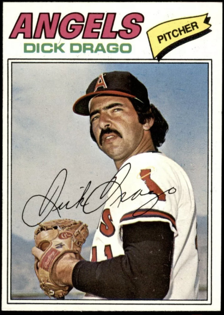 CardboardHistry's tweet photo. On 7/20/76, Aaron hit career HR #755 off this #Angels hurler in 7th inning of 6-2 #Brewers win. 23 games later he had RBI single off this #Tigers P in final AB. Who wouldn’t have ❤️‘d a #CareerCapper from @Topps in ‘77 to show us Hank’s vaunted final career line?! 🤷♂️ #RIP 🔨 🙏🏻 https://t.co/nhk2ebsD8K