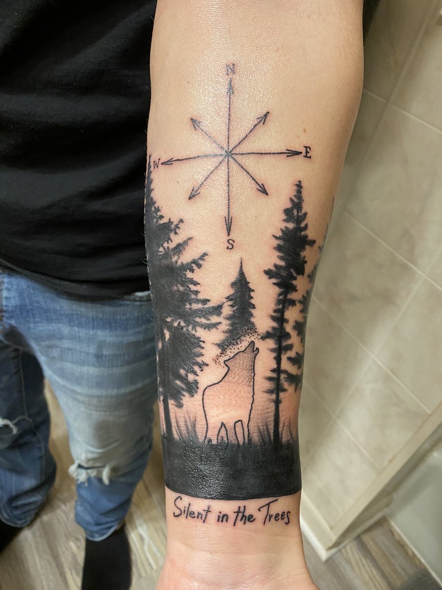 mnovak224354's tweet photo. “Silent in the trees” - @tylerrjoseph 
Absolutely obsessed with my first tattoo!
#tattoo #silentinthetrees #twentyonepilots #tylerjoseph #trees #nature https://t.co/Vj5OQ5Yomu