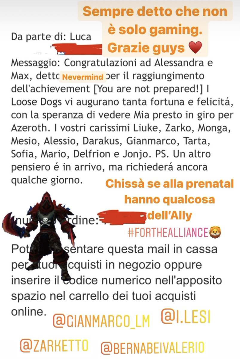 MaxRapetto's tweet photo. Grazie ragazzi โฅ๏ธ
#Wowguild https://t.co/v3aeMxHxnU