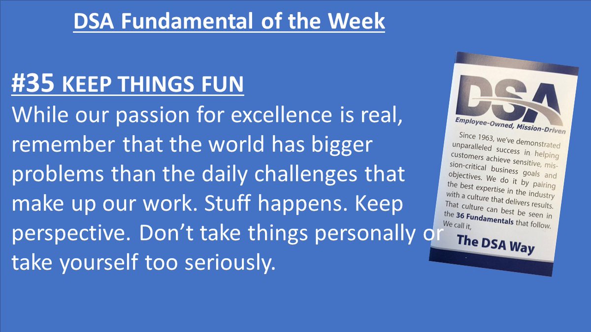 How does your organization keep things fun?

Last month DSA launched "DSA's Got Talent" with a painting class taught by our COO, next month we having a virtual cooking class on tap!