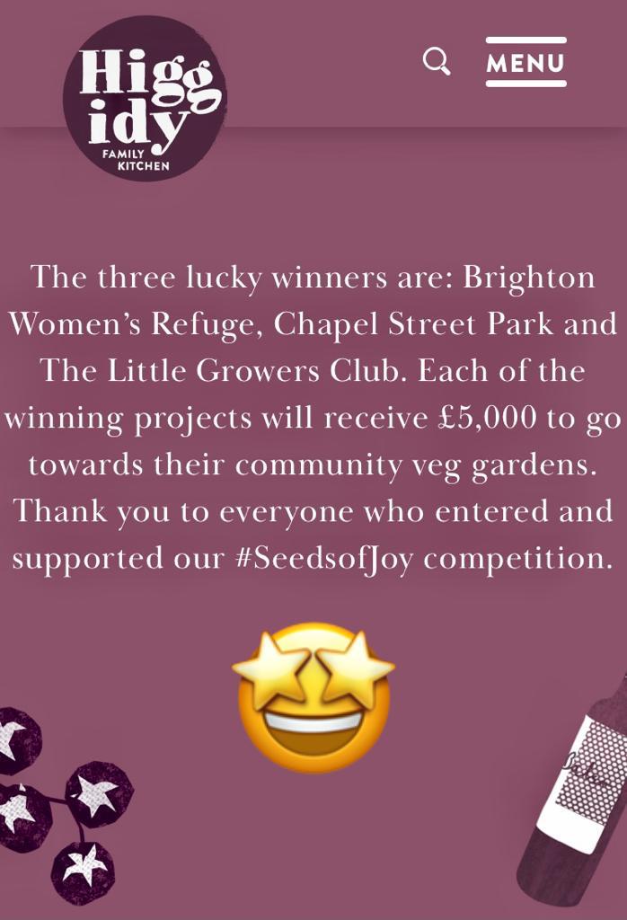 SCCommGarden's tweet photo. Great news, Little Growers Club won the funding from @higgidy #seedsofjoy competition๐๐ Thanks for all the votes + shares ๐ @thelittlegrower https://t.co/YGphq3ILdh