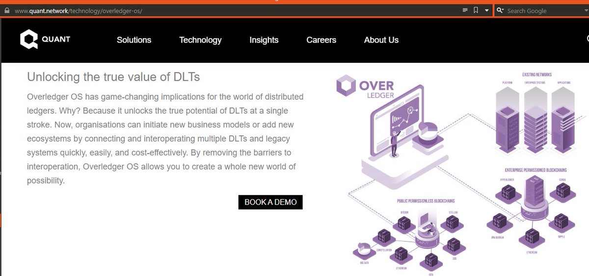 * Connects the leading enterprise blockchains as well as permissionless blockchains and can seamlessly integrate into existing networks https://www.quant.network/technology/overledger-os/