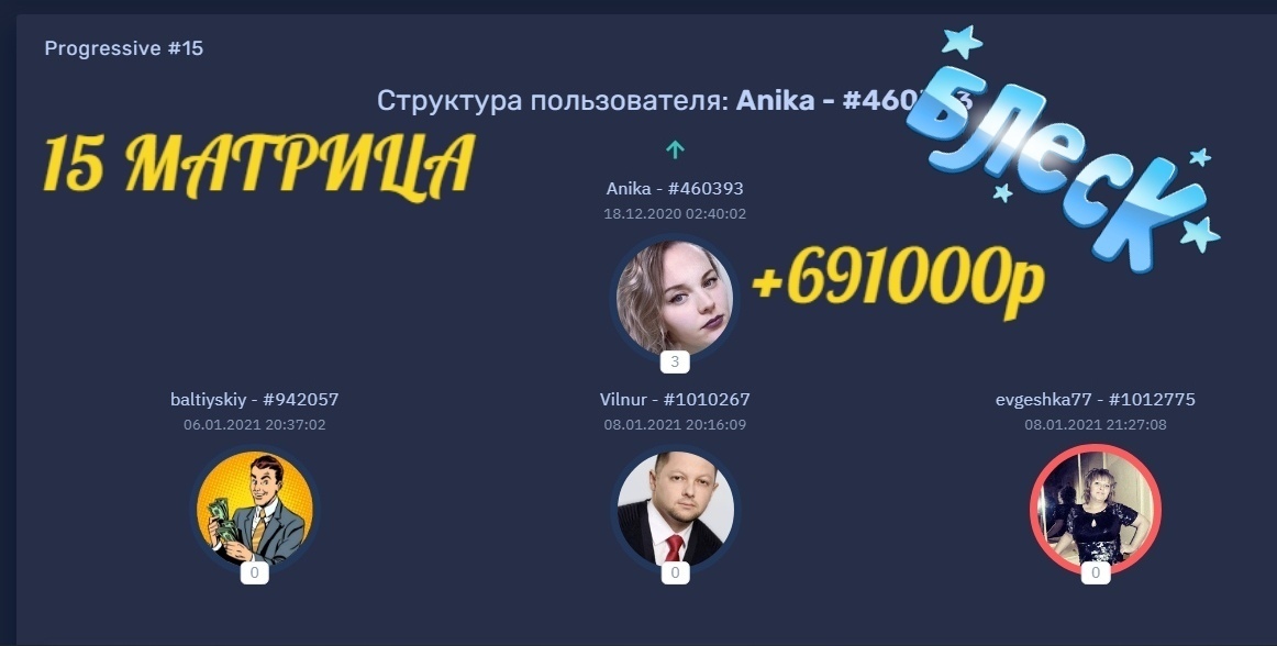 Партнер заработала за два часа 691 тыс. рублей. ХОТИТЕ ТАКЖЕ? Присоединяйтесь в нашу команду и зарабатывайте!!! Ссылка для регистрации ssvet.soluspage.com/nerabota