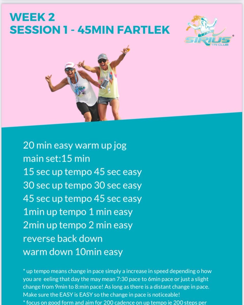 rebekahkeat's tweet photo. Session 1 of week 2 of our 10km PLAN as part of Siri’s 🎉Celebratory🎉 10km Feb 21st sign up here ➡️https://t.co/BbCNi4Aqud
Want a run train?We have everything you need under “Training Plans”
https://t.co/CWj2GewM12
#teamsiriustriclub #rebekahkeat #sirilindley #high5em https://t.co/UIYqlSOpj1