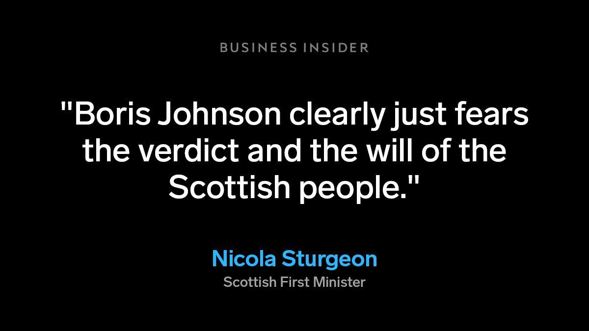 However, Sturgeon could push ahead with a Catalan-style wildcat referendum, which she would likely win, making Johnson's position even more untenable. https://www.businessinsider.com/boris-johnson-and-brexit-pushed-scotland-towards-independence-2021-1
