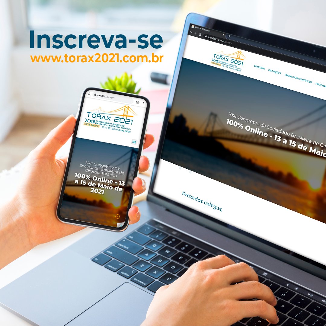 As inscrições para o Tórax2021 estão abertas:
torax2021.com.br