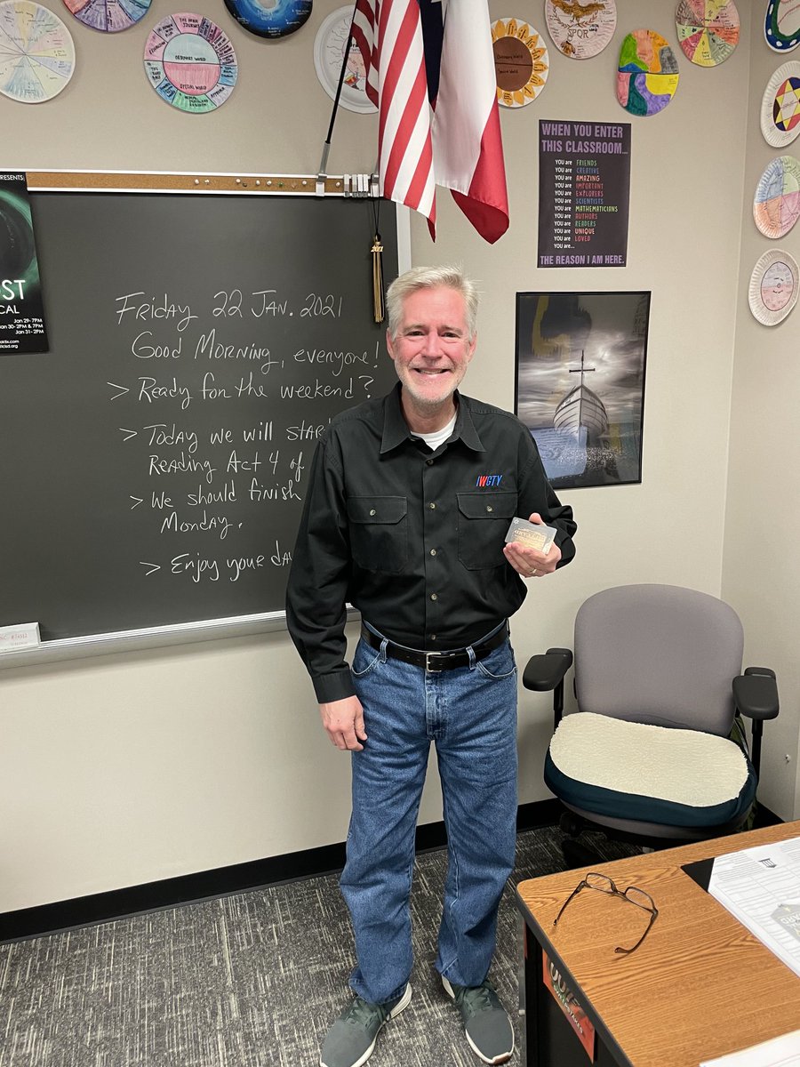 FosterHSNews's tweet photo. Congrats to Mr. Techmanski. He is our 2021 Teacher of the Year. https://t.co/gaDIp71nYH
