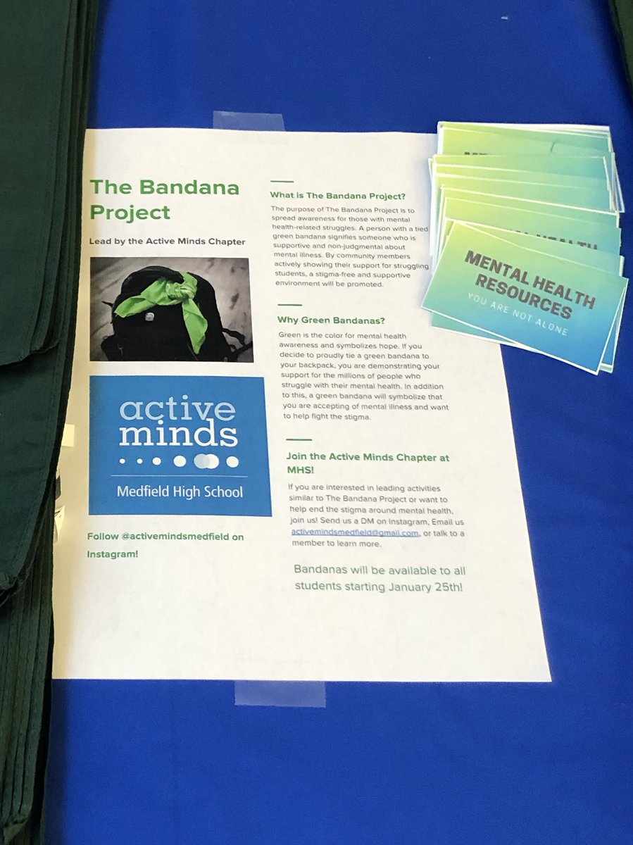 Join the #activeminds bandana campaign today! #thebandanaproject #mentalhealth