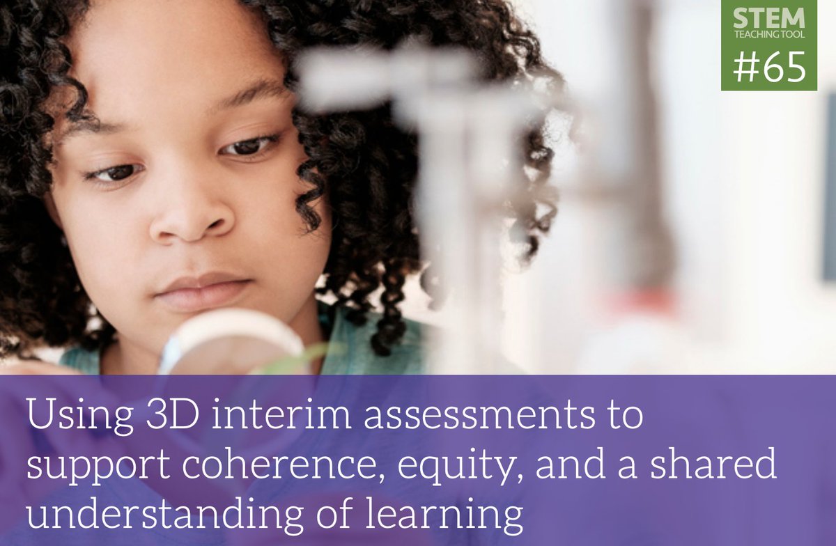 Assessments should value multiple modes of engagement by giving students opportunities to engage in open-ended tasks.  #SciEd #NGSSChat #NGSS
stemteachingtools.org/brief/65