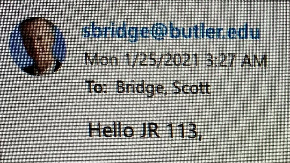 So excited to start the first day of the spring semester ⁦<a href="/ButlerCCom/">Butler CCOM</a>⁩ ⁦<a href="/butleru/">Butler University</a>⁩ that I emailed one of my classes at 3:27 this morning!