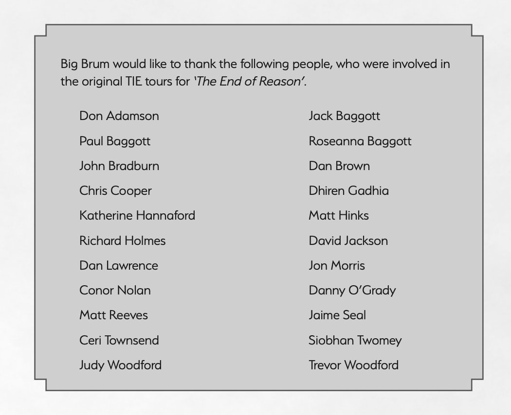 Big_Brum's tweet photo. Big Brum would like to thank all the people who have been involved not only in the new books, but also the original TIE tours for ‘The End of Reason 1914-18' https://t.co/N7IwNRK8rH