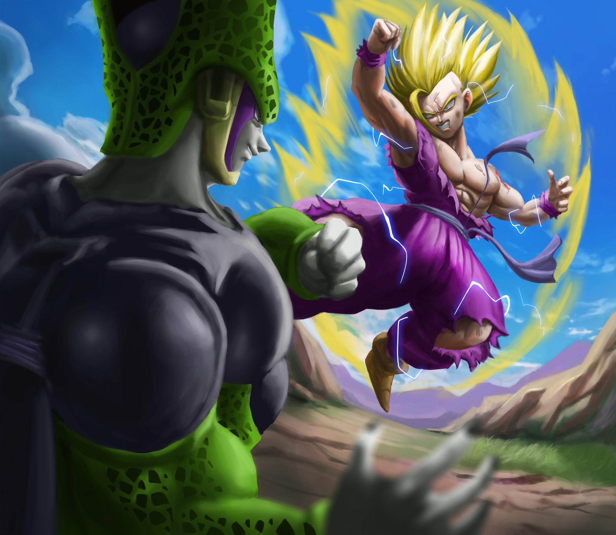 Goku Vs Cell Wallpapers - Top Free Goku Vs Cell Backgrounds -  WallpaperAccess