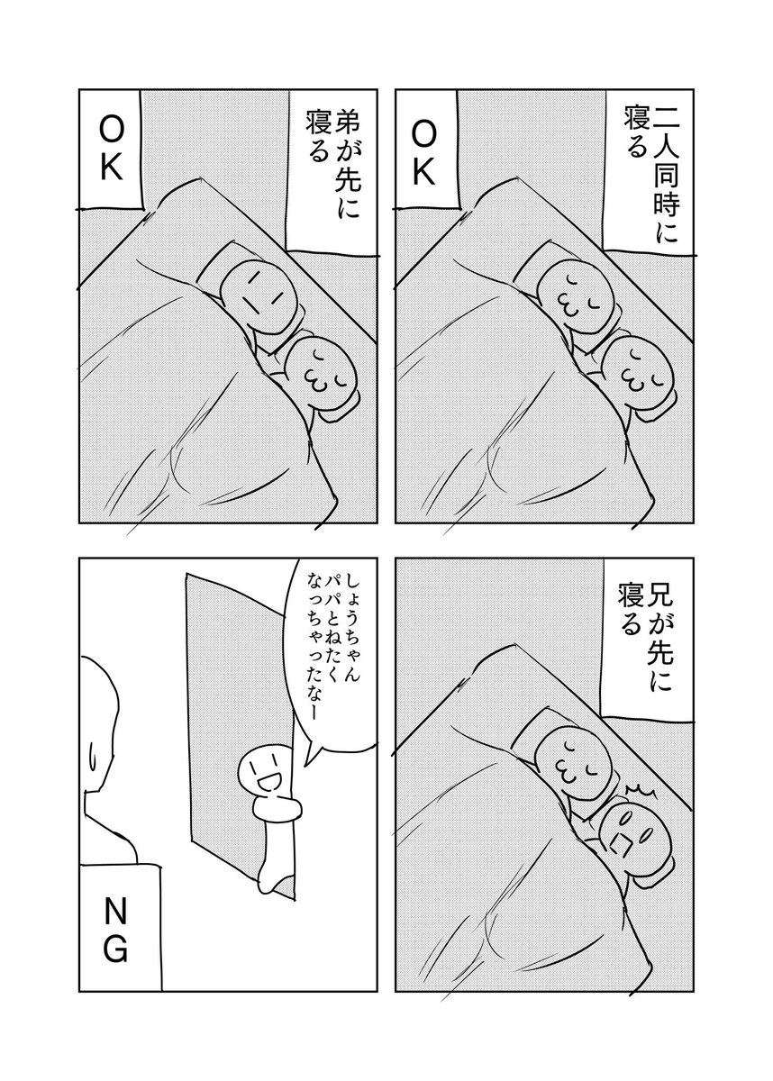 寝かしつけ発動条件(まあまあ高い)

#5歳児まんが 