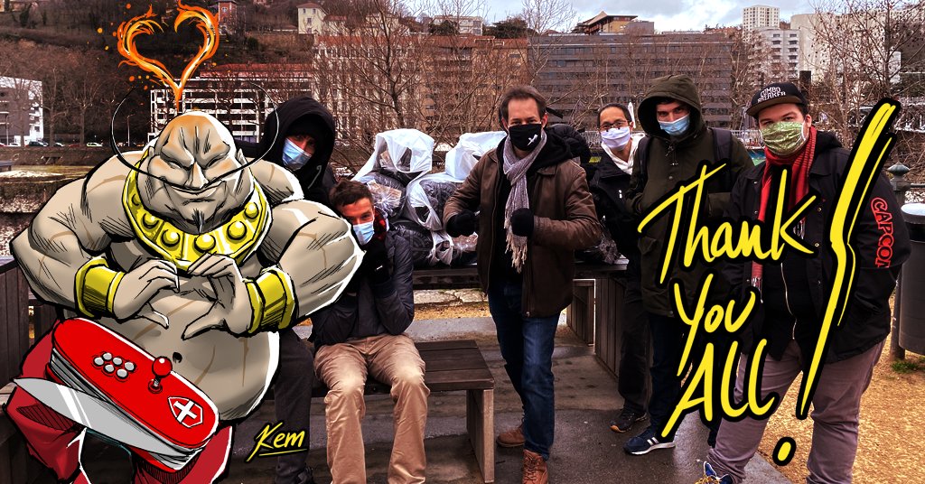 Les sacs achetés grâce à vos dons pour le Hokuto Suisse ont été distribués à Lyon par nos staffs ce week-end ! L'<a href="/AssociationNTSC/">Association NTSC</a> ayant fait de même à Nancy la semaine dernière, l'intégralité des sacs sont désormais dispensés aux personnes dans le besoin. Merci à tous 👍