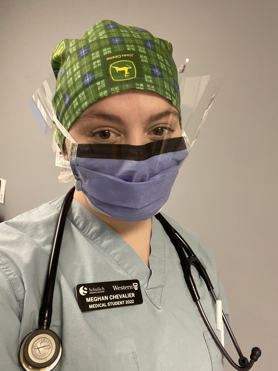 MeghanChevalier's tweet photo. Rural rotation #2 with all of the “appropriate” PPE @chevalier_randy https://t.co/Grc20JAsIU