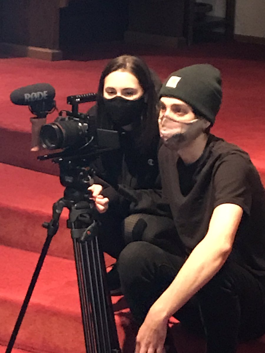 JoanneLeva's tweet photo. In a year of #COVID, meet the crew: @danicaclauser #AlexCope #video #documentary #MCPL @davegpoetry #wearamask https://t.co/OBfe38jM9a