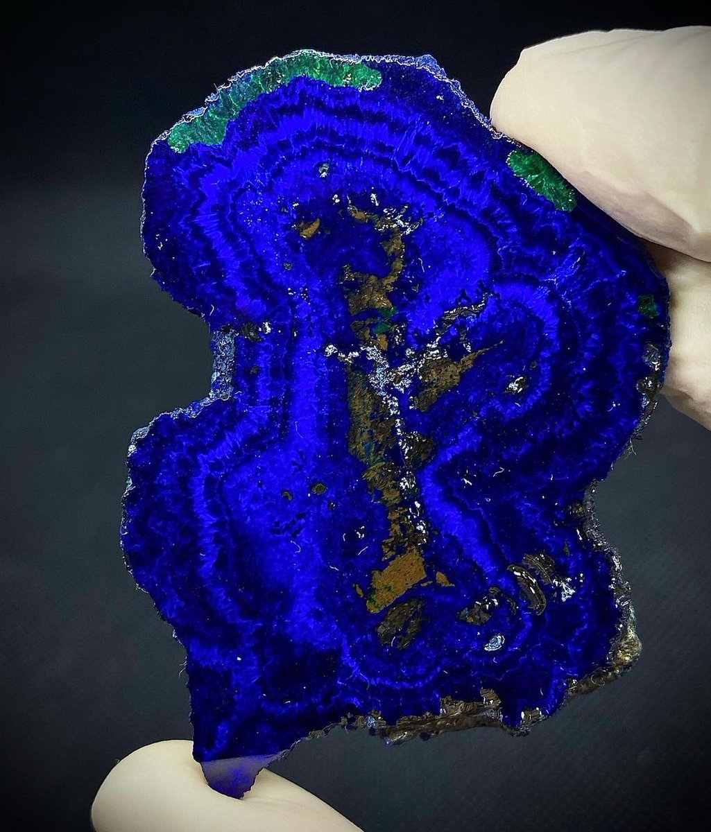 azurite malachite polished