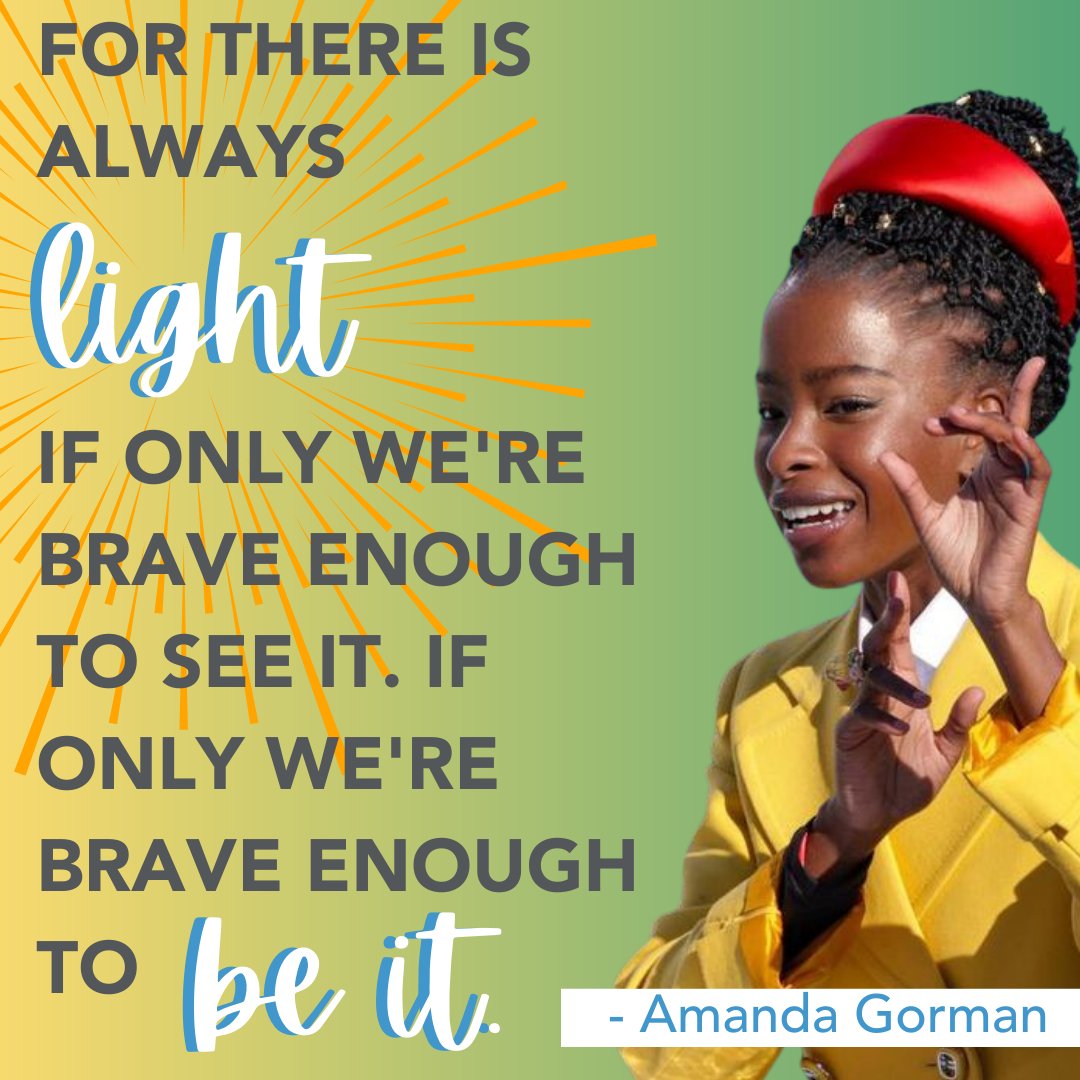 توییتر Joseph Maley Foundation در توییتر Happy Motivationmonday This Week S Quote Is From Amanda Gorman The First Person To Be Named National Youth Poet Laureate How Are You Striving To Be