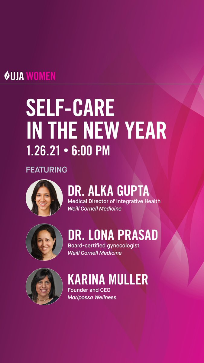 MaripossaWell's tweet photo. Want to learn new ways to manage stress and achieve overall wellness? Join me at @ujafedny Self-Care in the New Year event. register now for this can’t miss event at https://t.co/h7YxvtrEa1 #UJAwomen #selfcare #WomensHealth #healthiswealth https://t.co/QMnJ8vwCRN
