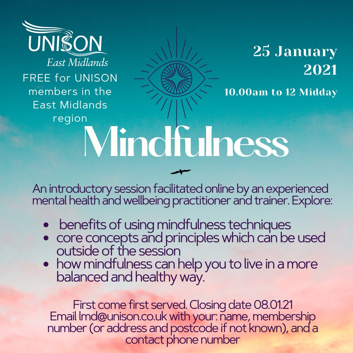 TrainconLearnin's tweet photo. What a great session this morning, teaching unison members how to enjoy a moment of 'mindfulness' during these difficult times.

#mentalhealtheducation #mentalhealthtips #mentalhealthawarenes https://t.co/laEdC310Zm