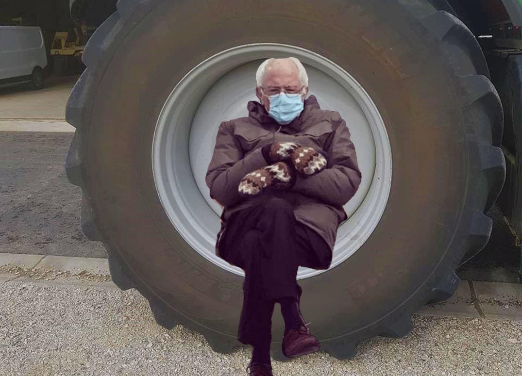 #BernieSanders attend avec impatience les prochains salons de machines agricoles.