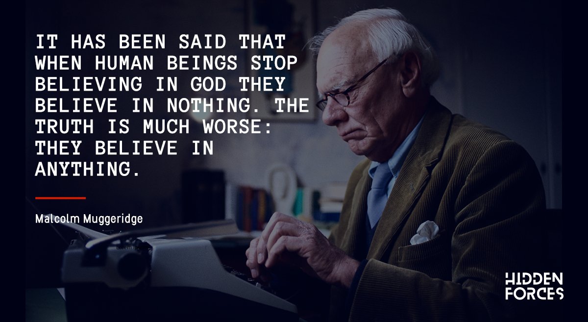 8/ If religion does not give them that sense of belonging and purpose they will seek it out and find it in the most peculiar places."It's been said that when human beings stop believing in God they believe in nothing. The truth is much worse: they believe in anything." - M.M.