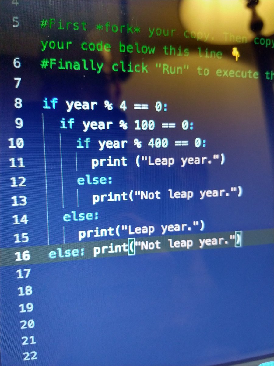 LukeMartley's tweet photo. Day 3
Took me 3 days to complete 😅 Got stuck on the leap year calculator but enjoyed making the treasure Island game
#100DaysOfCode #100daysofcodechallenge https://t.co/oaiGl5SBAa