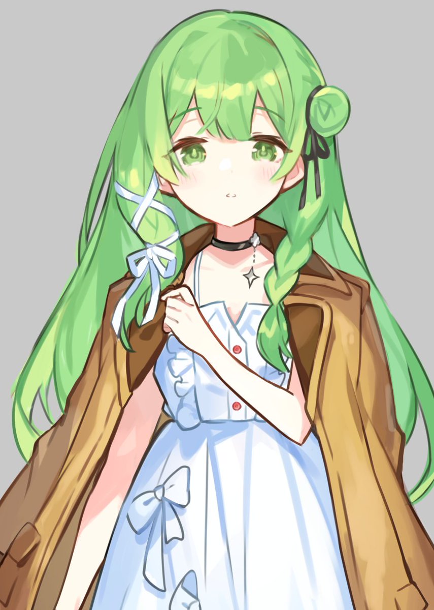 かにょこ 緑髪といえばセカイ系ヒロイン 森中花咲勝ちヒロイン衣装コンテスト