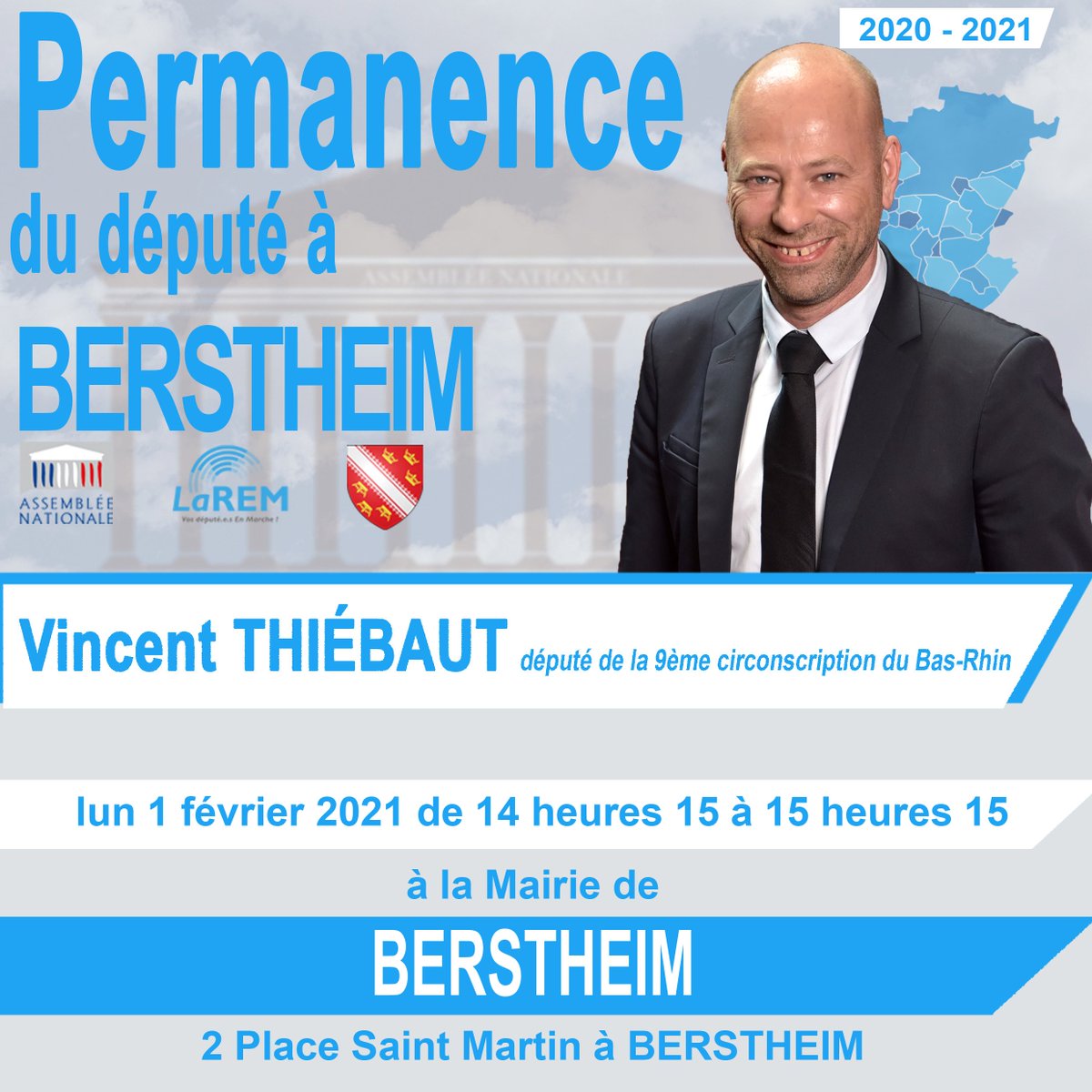 VincentThiebaut's tweet photo. 🔵 À la #rencontre des #citoyens- Permanences - #Berstheim

respect des #gestes_barriè

#uniquement sur #rendez_vous : https://t.co/JYHdUDDAi6

@dnatweets
@bleualsace 
@maxi_flash67 https://t.co/bVLAHZ7nFy