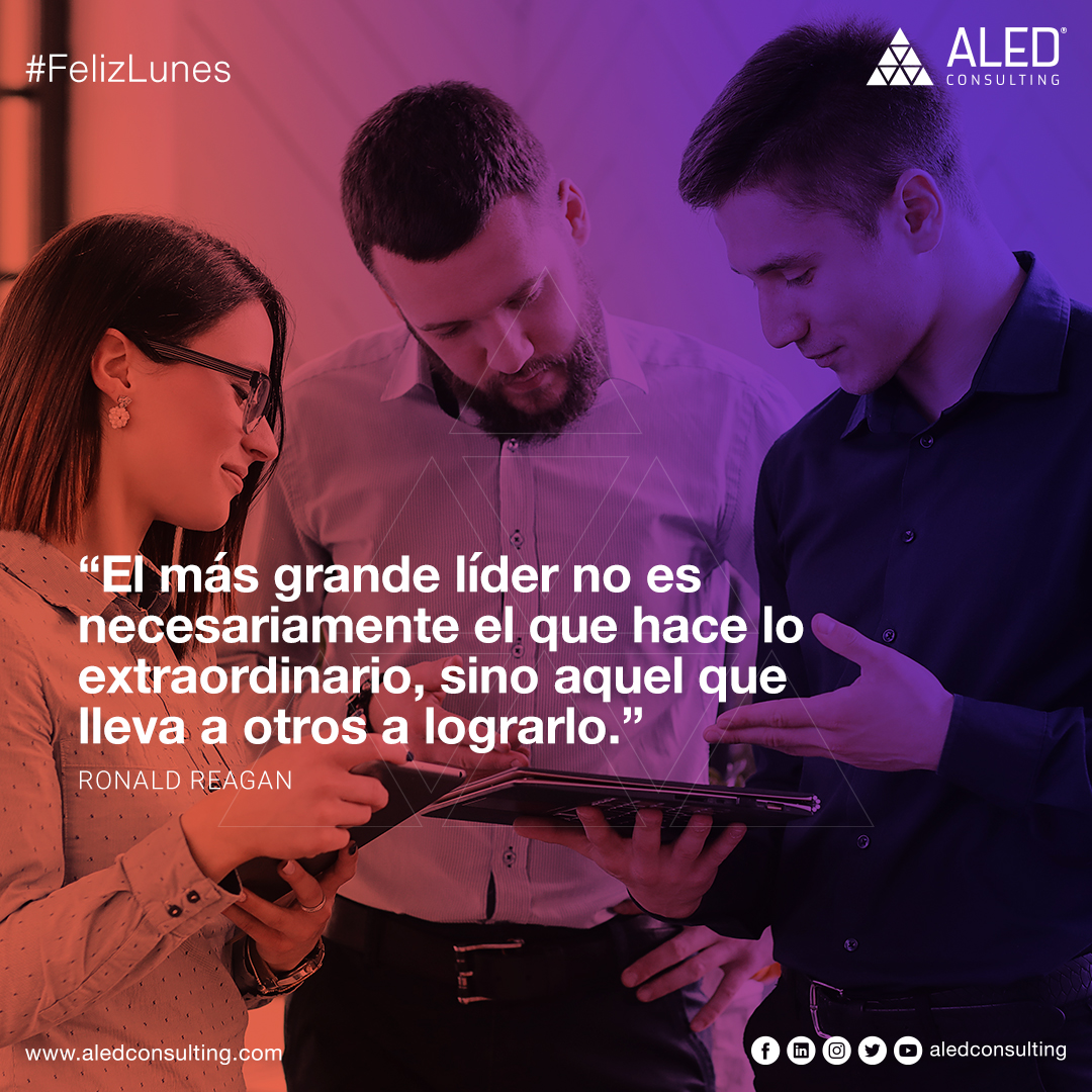 Aledconsulting's tweet photo. "El más grande líder no es necesariamente el que hace lo #extraordinario, sino aquel que lleva a otros a lograrlo." – Ronald Reagan

#felizlunes #lunes #enero #motivacion #Equipo #equipodetrabajo #Profesional https://t.co/Lj2IJVhq9p