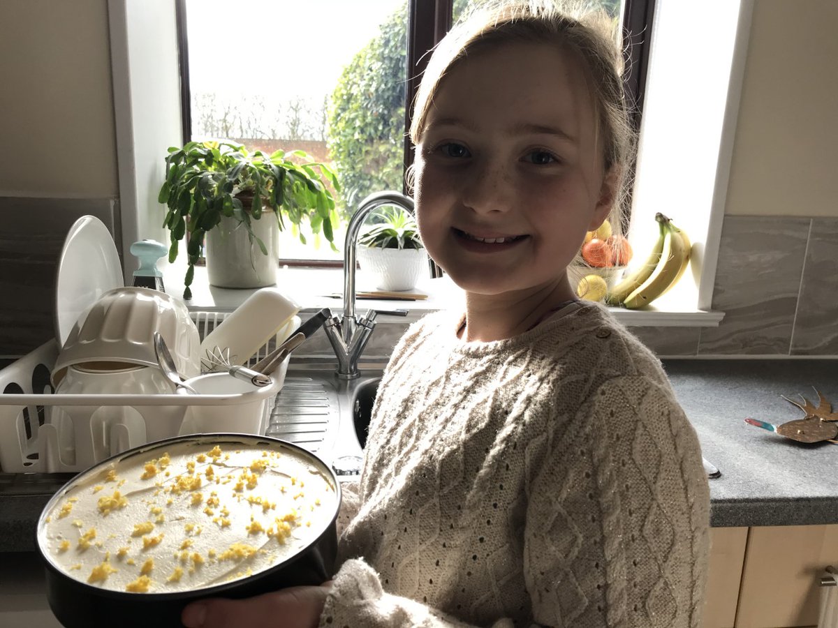 AKSSchool's tweet photo. Victoria, Y5 @AKSPrepSchool continued her maths practice into the weekend - with measures & weights to make a delicious cheesecake! She then moved onto fractions when cutting the cake up๐#AcademicAmbition #AKSMaths #IndividualPathways https://t.co/XTRYbQ9IID