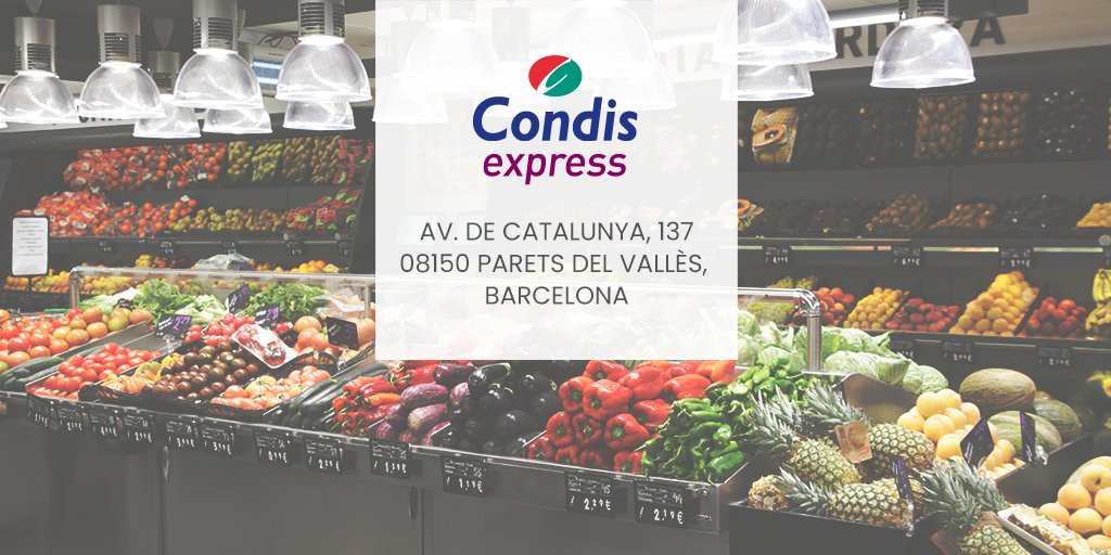 Condislife's tweet photo. Bon dia, Parets del Vallès!🤩
Veniu a visitar-nos al nou Condis express de l’Avinguda de Catalunya, 137.📍
Us hi esperem!🤗
🗺 https://t.co/IdTU0IbBYw
#CondisCreix https://t.co/vsAQ9FZMFW