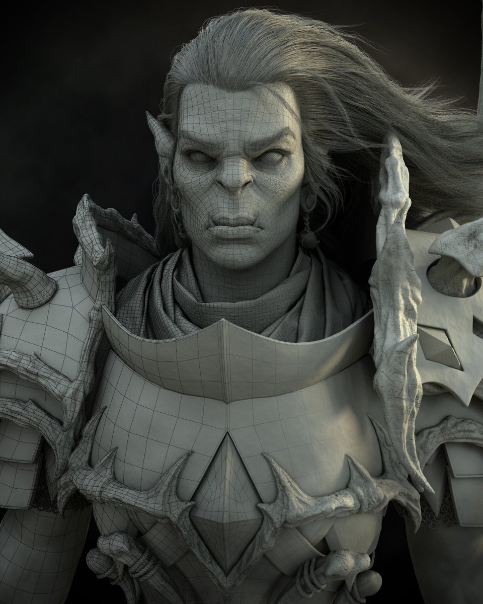 mfl_sb's tweet photo. Baroness Draka from @Warcraft 

Made with @pixologic @AdskMaya @Substance3D 

More HQ images @ArtStationHQ https://t.co/NUzl7Zth1o

#3d #3dart #zbrush #Autodesk  #SubstancePainter #pixologic #warcraft #fanart #orc #portrait https://t.co/oHsii9eJFs